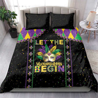 Funny Mardi Gras Bedding Set Let The Shenanigans Begin