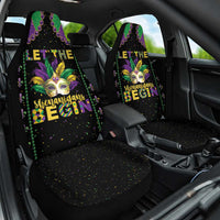 Funny Mardi Gras Car Seat Cover Let The Shenanigans Begin
