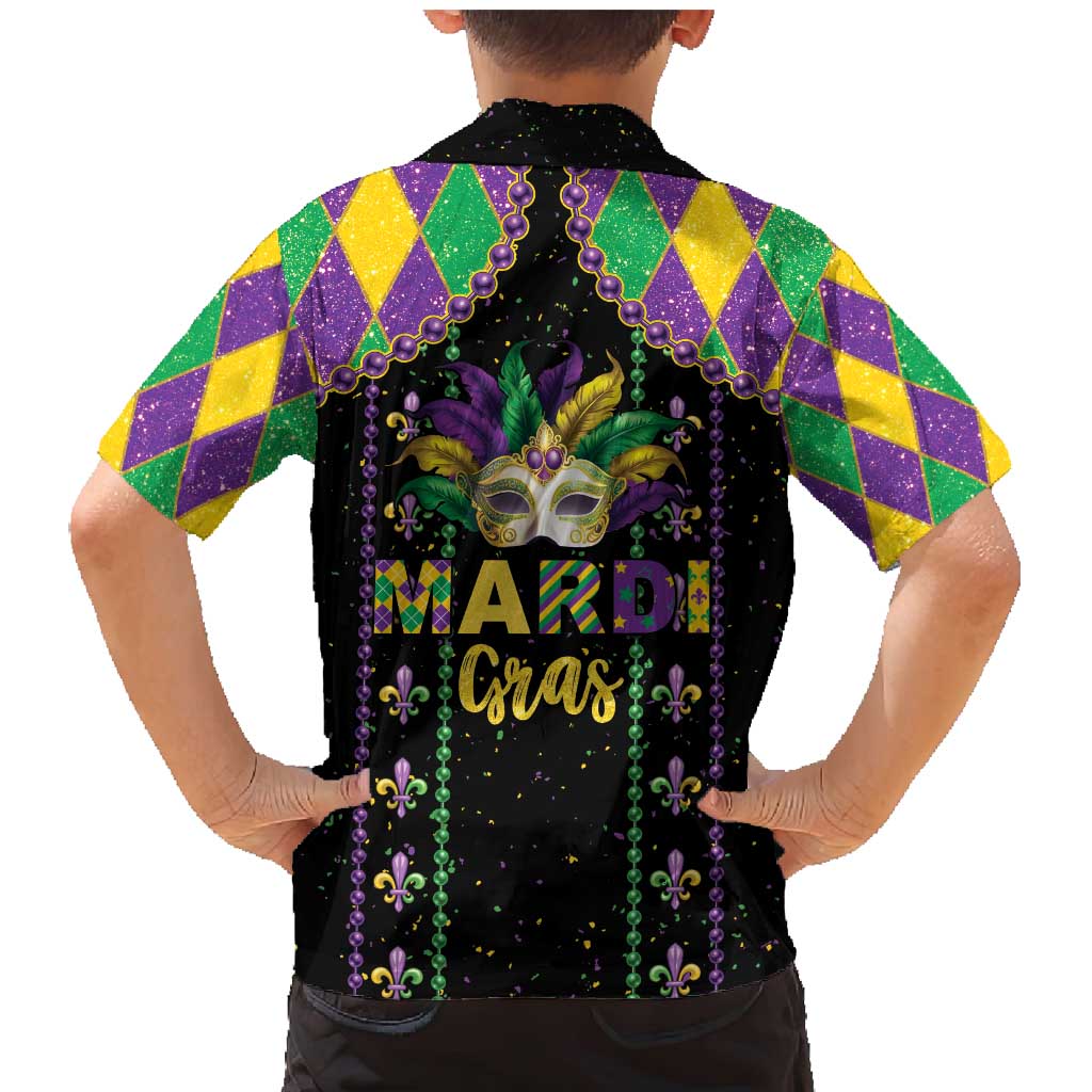 Funny Mardi Gras Family Matching Mermaid Dress and Hawaiian Shirt Let The Shenanigans Begin