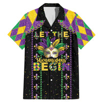 Funny Mardi Gras Family Matching Mermaid Dress and Hawaiian Shirt Let The Shenanigans Begin