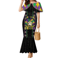 Funny Mardi Gras Family Matching Mermaid Dress and Hawaiian Shirt Let The Shenanigans Begin