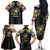 Funny Mardi Gras Family Matching Off The Shoulder Long Sleeve Dress and Hawaiian Shirt Let The Shenanigans Begin