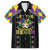 Funny Mardi Gras Family Matching Off The Shoulder Long Sleeve Dress and Hawaiian Shirt Let The Shenanigans Begin