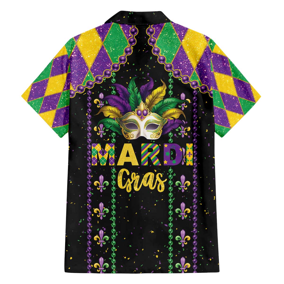 Funny Mardi Gras Family Matching Off The Shoulder Long Sleeve Dress and Hawaiian Shirt Let The Shenanigans Begin