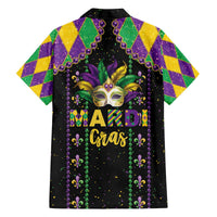 Funny Mardi Gras Family Matching Off The Shoulder Long Sleeve Dress and Hawaiian Shirt Let The Shenanigans Begin