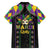 Funny Mardi Gras Family Matching Off The Shoulder Long Sleeve Dress and Hawaiian Shirt Let The Shenanigans Begin