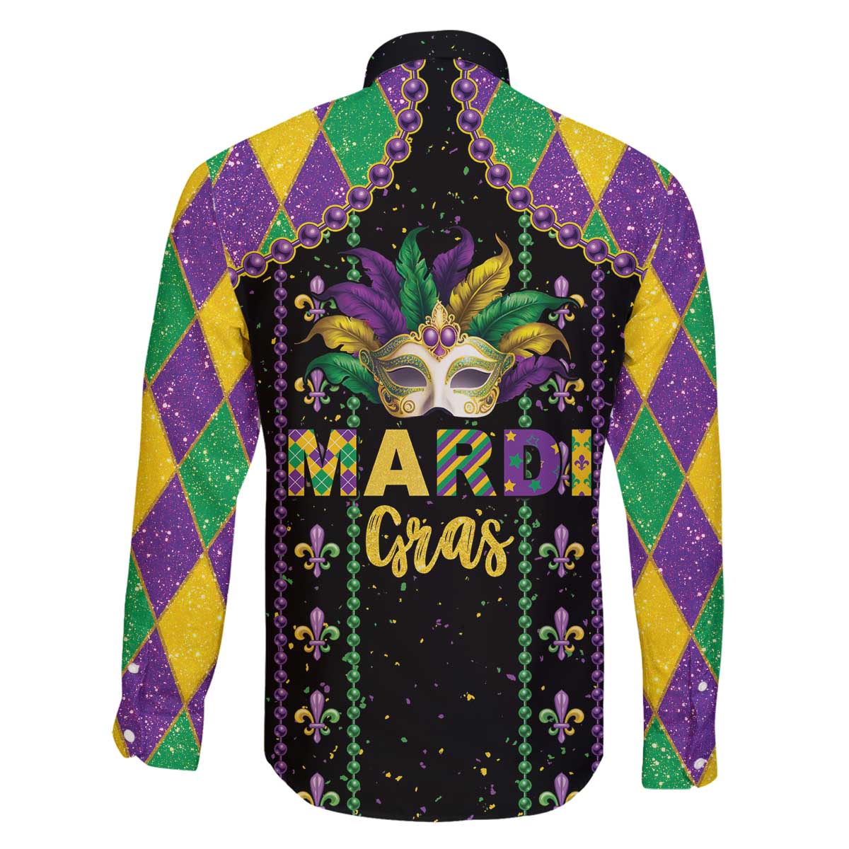 Funny Mardi Gras Family Matching Off The Shoulder Long Sleeve Dress and Hawaiian Shirt Let The Shenanigans Begin