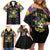 Funny Mardi Gras Family Matching Off Shoulder Short Dress and Hawaiian Shirt Let The Shenanigans Begin