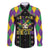 Funny Mardi Gras Family Matching Off Shoulder Short Dress and Hawaiian Shirt Let The Shenanigans Begin