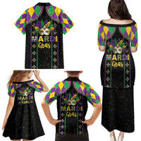 Funny Mardi Gras Family Matching Puletasi and Hawaiian Shirt Let The Shenanigans Begin