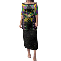 Funny Mardi Gras Family Matching Puletasi and Hawaiian Shirt Let The Shenanigans Begin