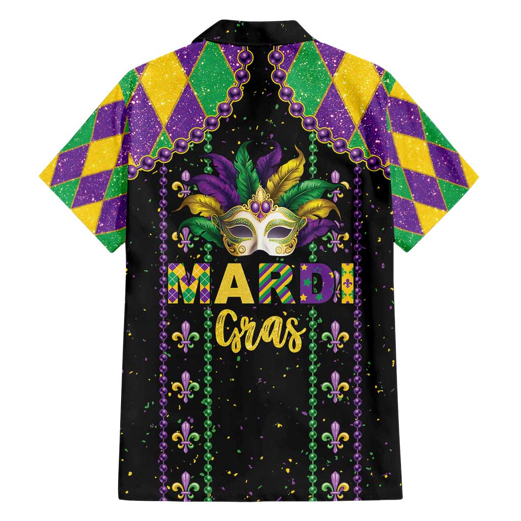 Funny Mardi Gras Family Matching Short Sleeve Bodycon Dress and Hawaiian Shirt Let The Shenanigans Begin