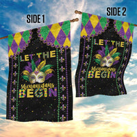 Funny Mardi Gras Garden Flag Let The Shenanigans Begin