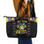 Funny Mardi Gras Leather Tote Bag Let The Shenanigans Begin