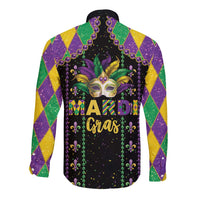 Funny Mardi Gras Long Sleeve Button Shirt Let The Shenanigans Begin