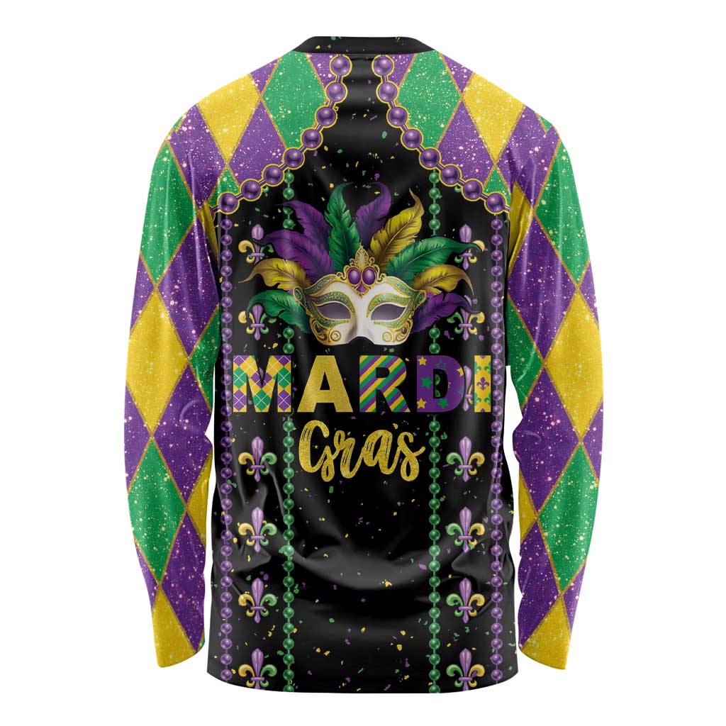 Funny Mardi Gras Long Sleeve Shirt Let The Shenanigans Begin