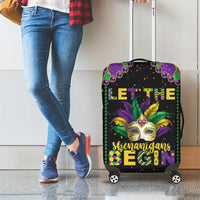 Funny Mardi Gras Luggage Cover Let The Shenanigans Begin