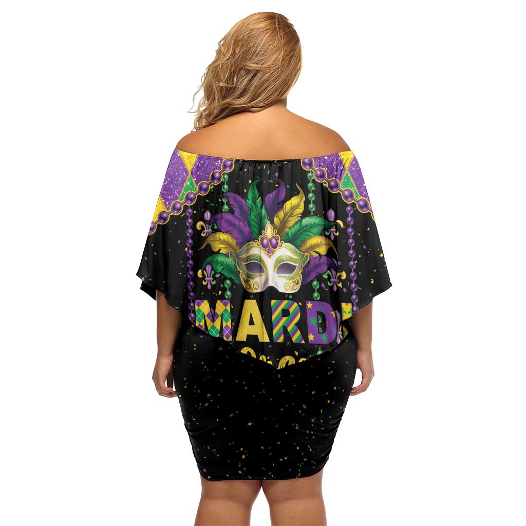 Funny Mardi Gras Off Shoulder Short Dress Let The Shenanigans Begin