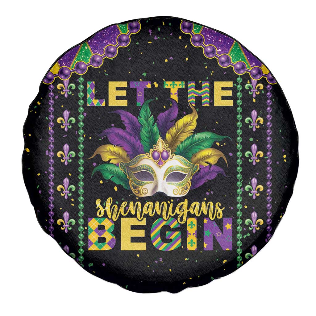 Funny Mardi Gras Spare Tire Cover Let The Shenanigans Begin LT05 - Wonder Print Shop