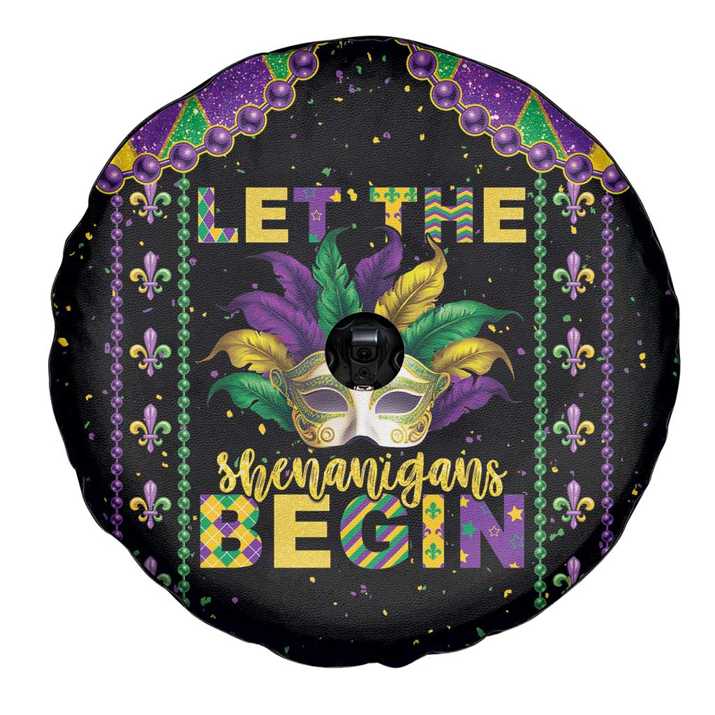 Funny Mardi Gras Spare Tire Cover Let The Shenanigans Begin LT05 - Wonder Print Shop