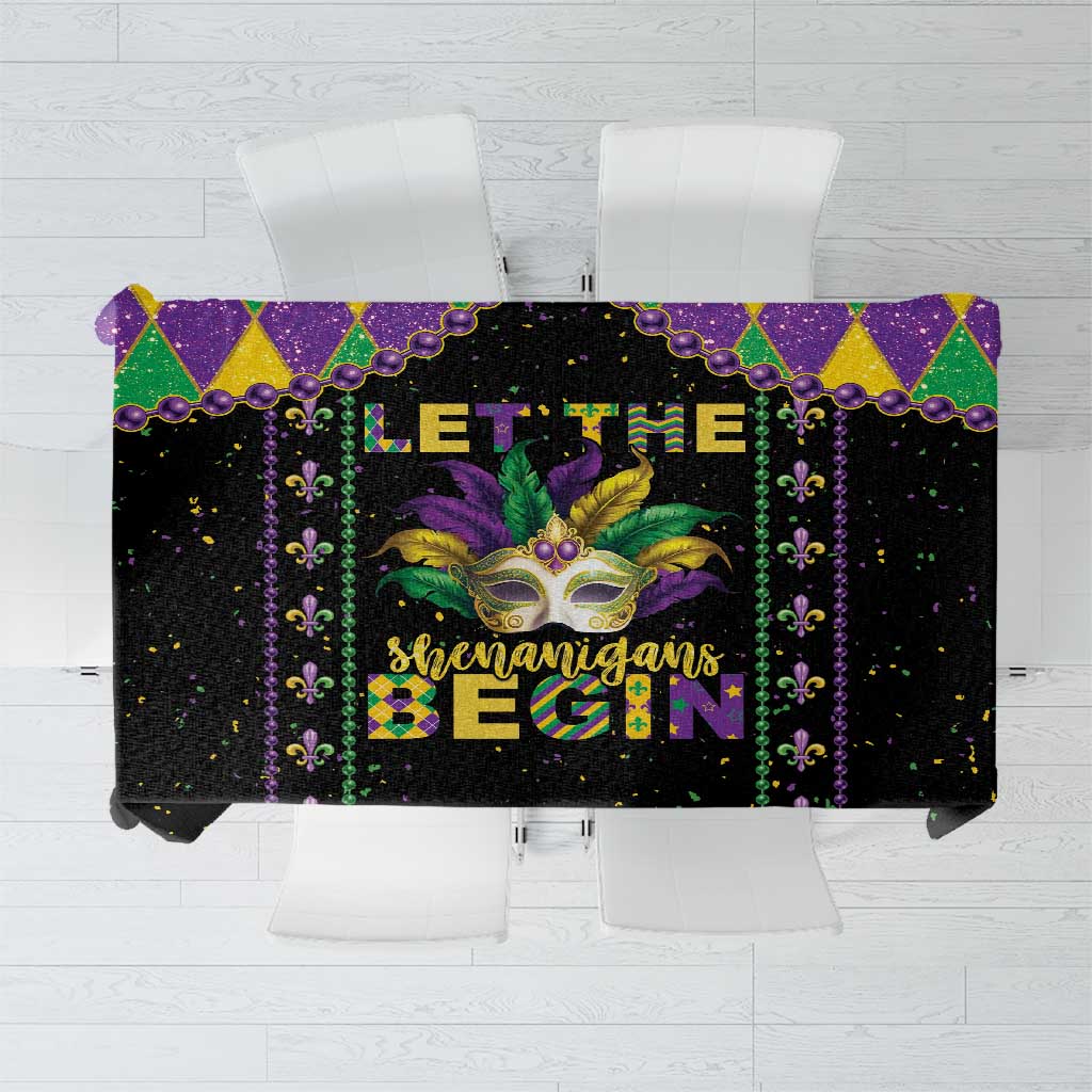 Funny Mardi Gras Tablecloth Let The Shenanigans Begin LT05 - Wonder Print Shop