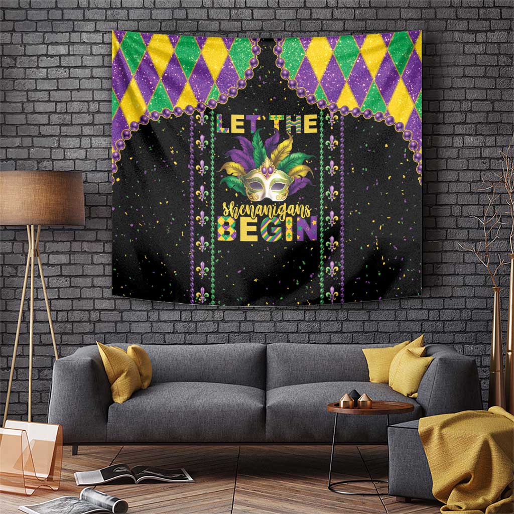 Funny Mardi Gras Tapestry Let The Shenanigans Begin LT05 - Wonder Print Shop