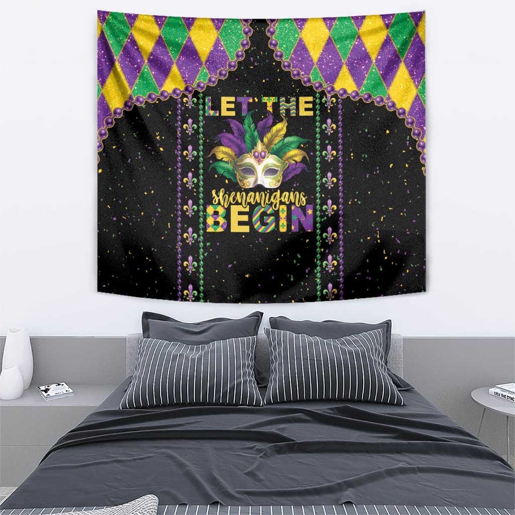 Funny Mardi Gras Tapestry Let The Shenanigans Begin LT05 - Wonder Print Shop