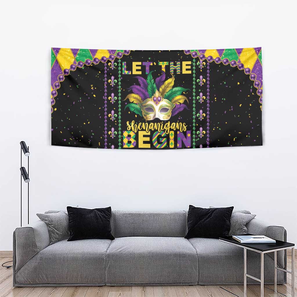 Funny Mardi Gras Tapestry Let The Shenanigans Begin LT05 - Wonder Print Shop