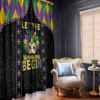 Funny Mardi Gras Window Curtain Let The Shenanigans Begin LT05 - Wonder Print Shop