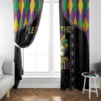 Funny Mardi Gras Window Curtain Let The Shenanigans Begin LT05 - Wonder Print Shop