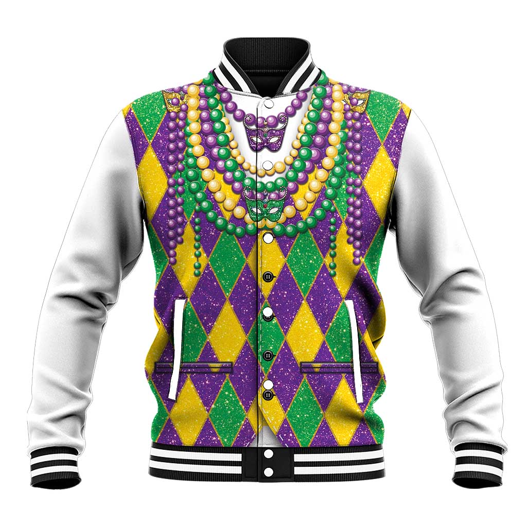 Mardi Gras Baseball Jacket Cosplay Costume Glitter Style