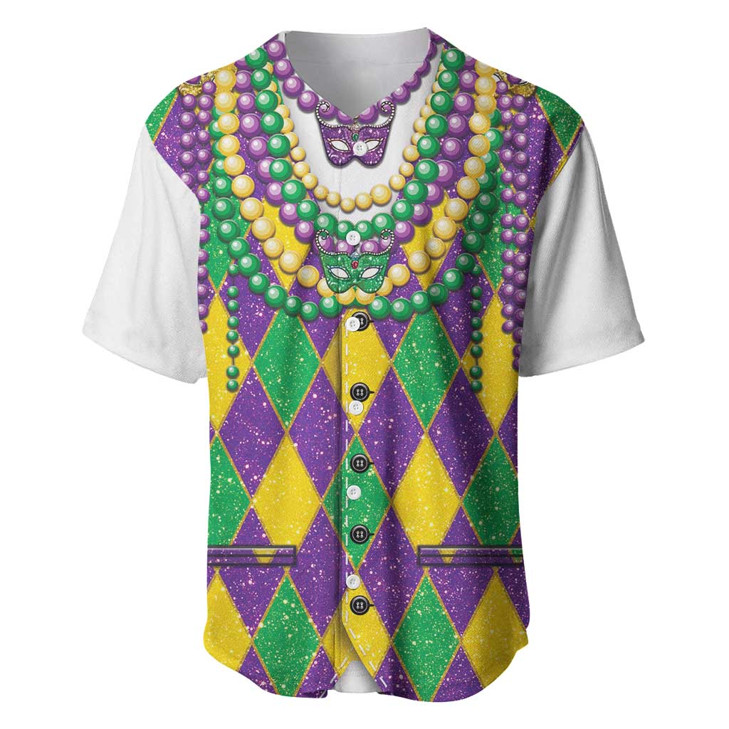 Mardi Gras Baseball Jersey Cosplay Costume Glitter Style