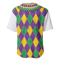 Mardi Gras Baseball Jersey Cosplay Costume Glitter Style