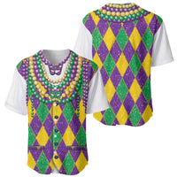 Mardi Gras Baseball Jersey Cosplay Costume Glitter Style