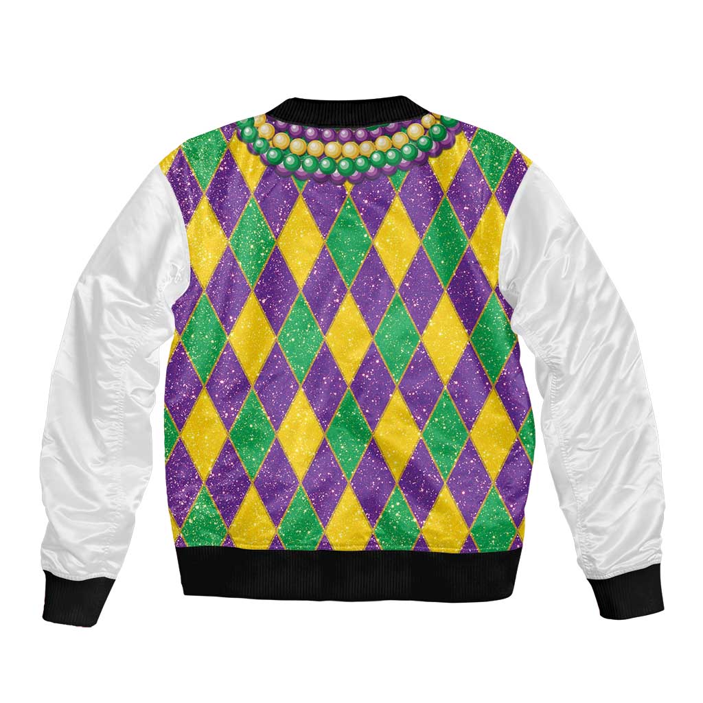 Mardi Gras Bomber Jacket Cosplay Costume Glitter Style