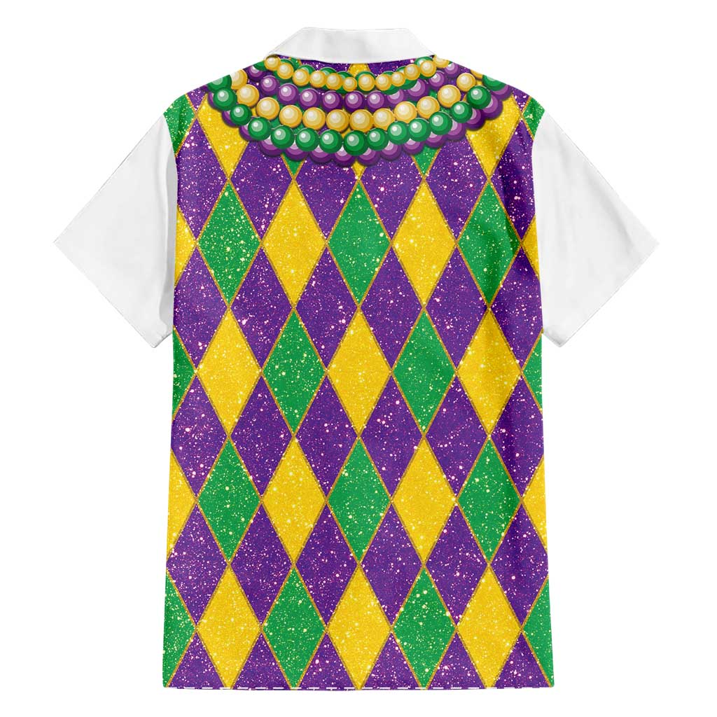 Mardi Gras Hawaiian Shirt Cosplay Costume Glitter Style