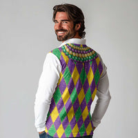 Mardi Gras Long Sleeve Polo Shirt Cosplay Costume Glitter Style