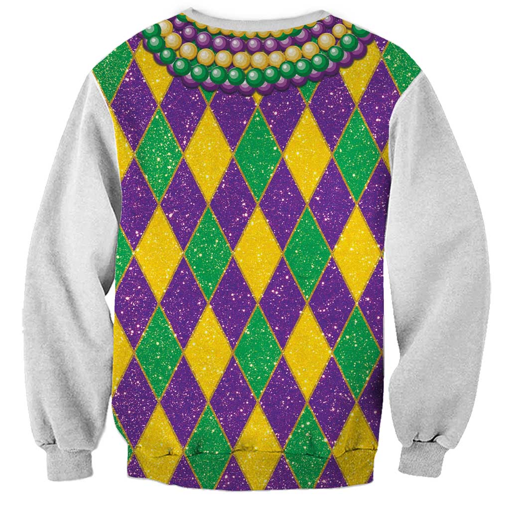 Mardi Gras Sweatshirt Cosplay Costume Glitter Style LT05 - Wonder Print Shop