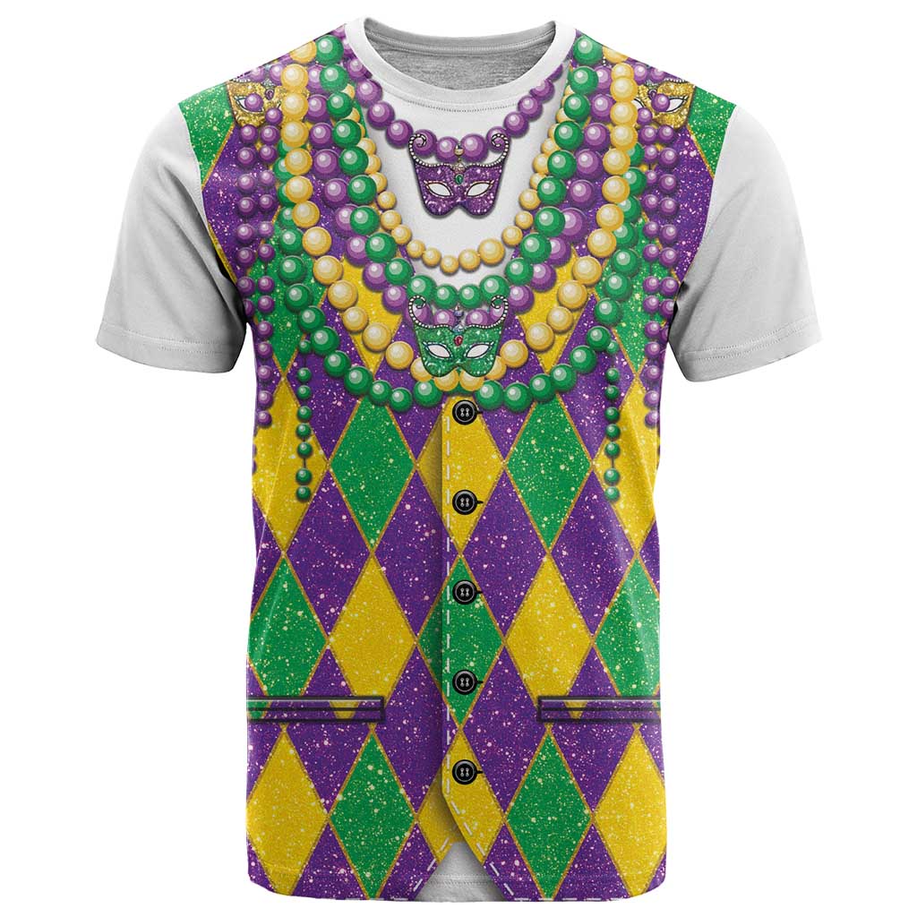 Mardi Gras T Shirt Cosplay Costume Glitter Style LT05 - Wonder Print Shop