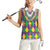 Mardi Gras Women Sleeveless Polo Shirt Cosplay Costume Glitter Style LT05 - Wonder Print Shop