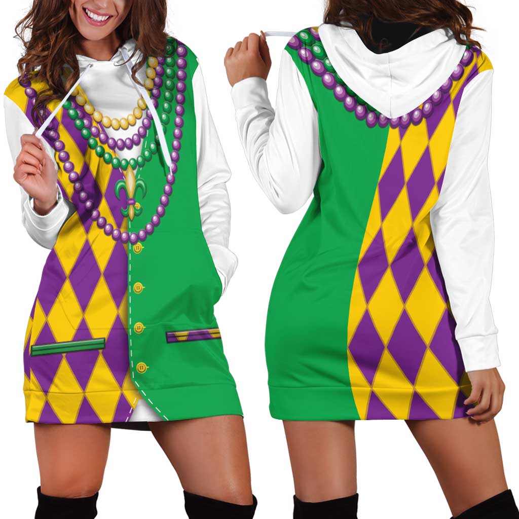 Mardi Gras Hoodie Dress Cosplay Costume