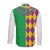 Mardi Gras Long Sleeve Button Shirt Cosplay Costume