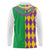 Mardi Gras Long Sleeve Polo Shirt Cosplay Costume