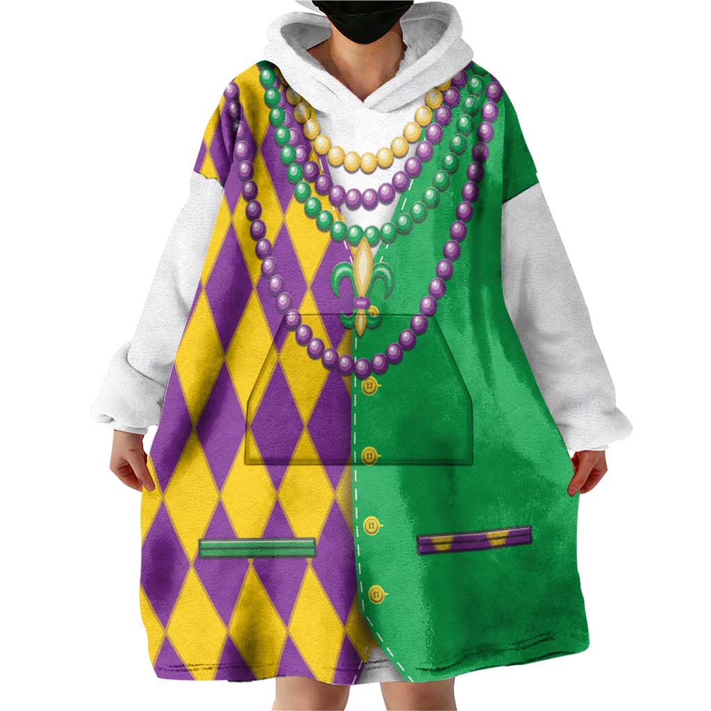 Mardi Gras Wearable Blanket Hoodie Cosplay Costume LT05 - Wonder Print Shop