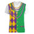 Mardi Gras Women V-Neck T-Shirt Cosplay Costume LT05 - Wonder Print Shop