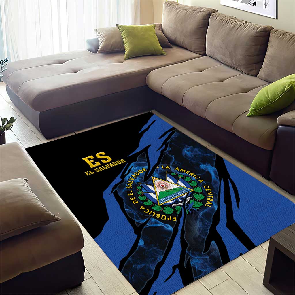 El Salvador Area Rug Coat Of Arm Special Style
