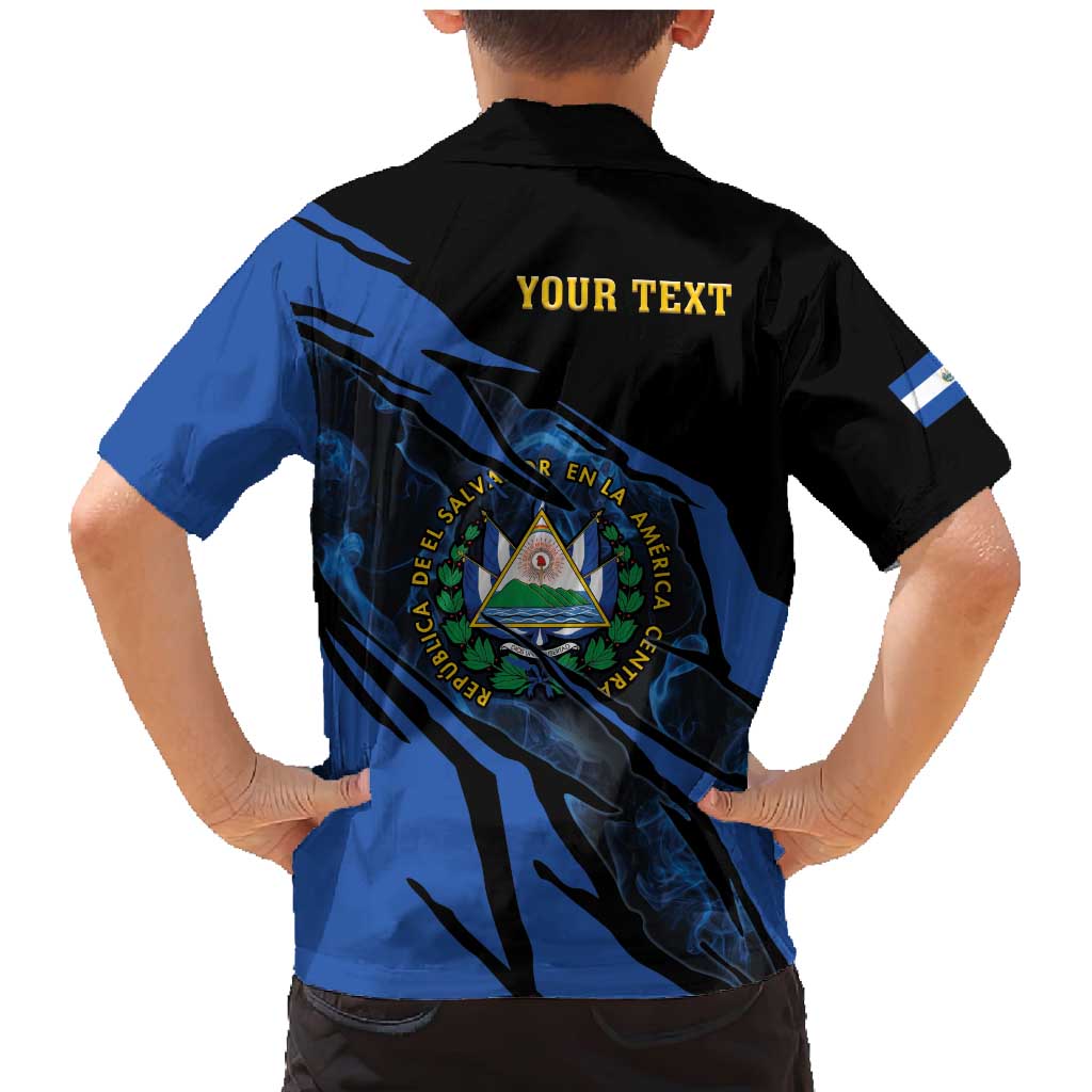 Personalised El Salvador Family Matching Mermaid Dress and Hawaiian Shirt Coat Of Arm Special Style