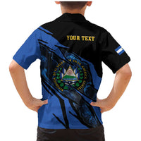 Personalised El Salvador Family Matching Mermaid Dress and Hawaiian Shirt Coat Of Arm Special Style