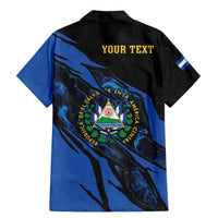 Personalised El Salvador Family Matching Mermaid Dress and Hawaiian Shirt Coat Of Arm Special Style