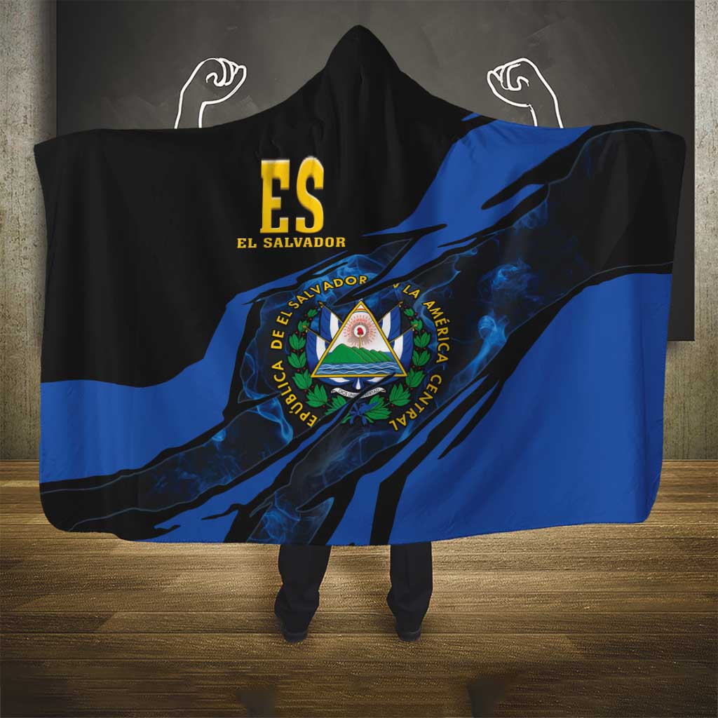 El Salvador Hooded Blanket Coat Of Arm Special Style